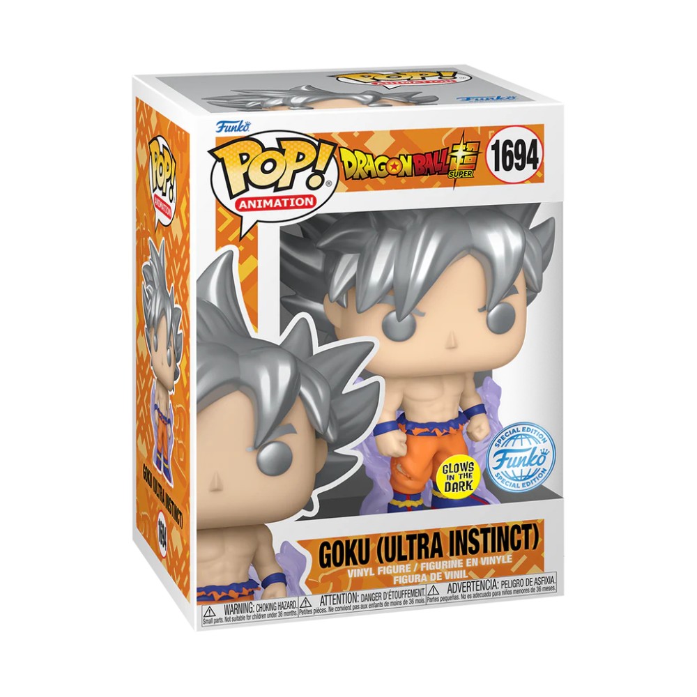 Funko Pop! Animation 1694 - Goku (Ultra Instinct) - Dragon Ball Super (Glows in the Dark) (Special Edition)