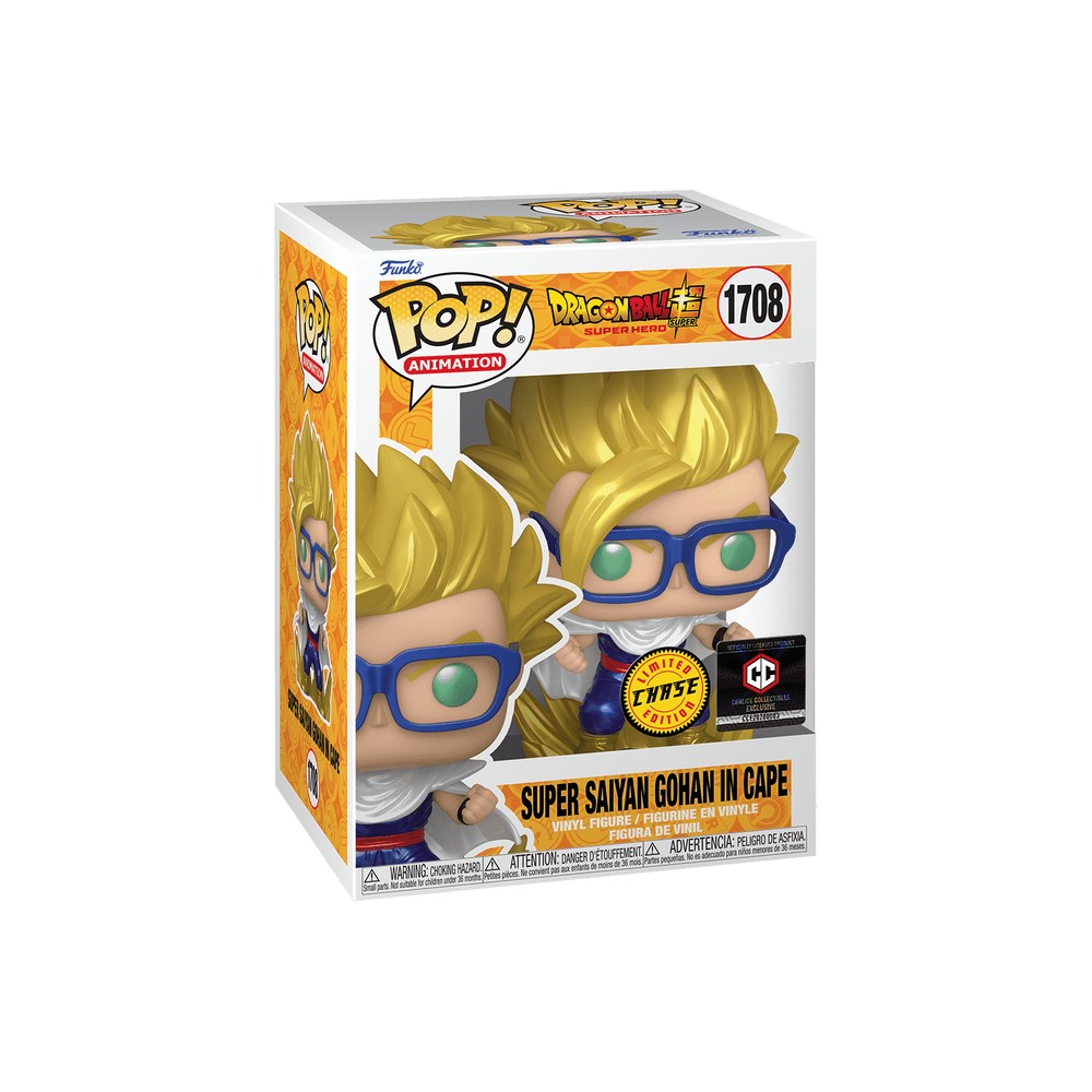Funko Pop! Animation 1708 - Super Saiyan Gohan in Cape - Dragon Ball Super (Special Edition) (Chase)