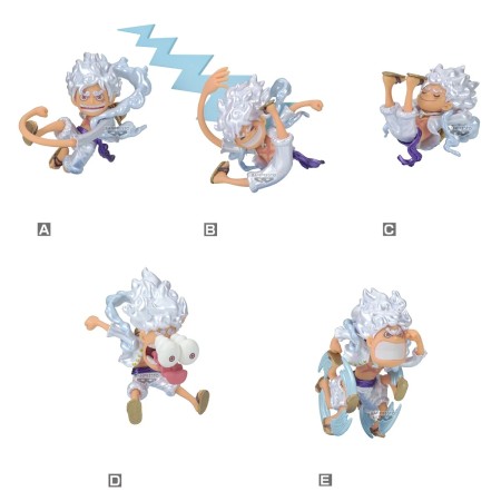 Statua - Monkey D. Luffy Gear 5 - Set 5 Figure - One Piece