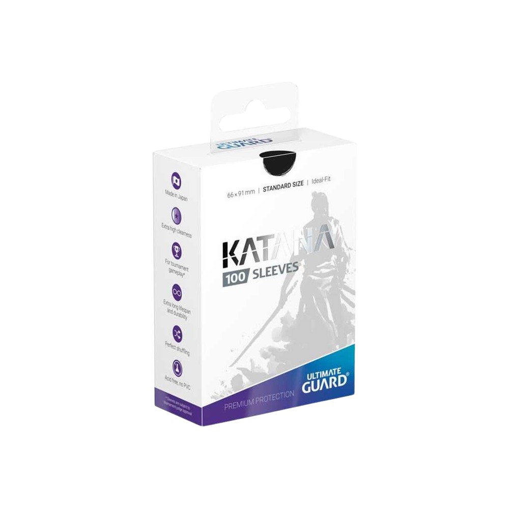 Katana Sleeves Black (100) - Standard Size -  Ultimate Guard