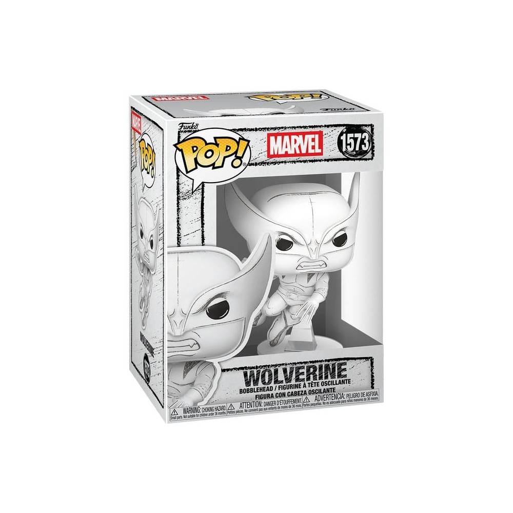 Funko Pop Wolverine Sketched 1573 – Edizione artistica Marvel in bianco e nero